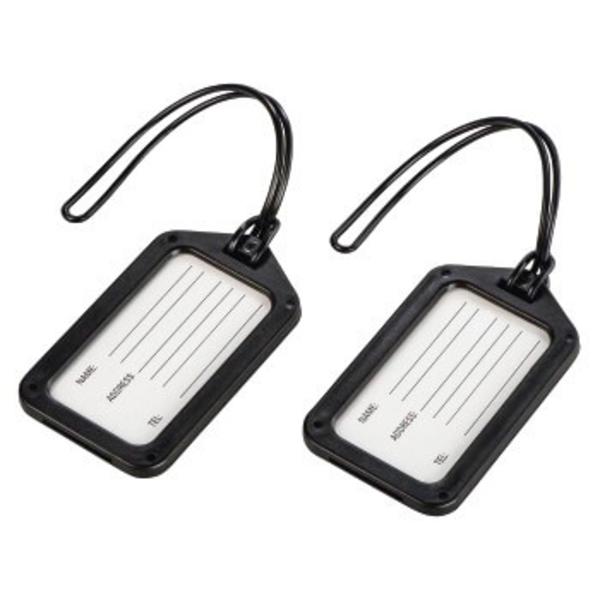 Bagageetikett 2-pack Svart