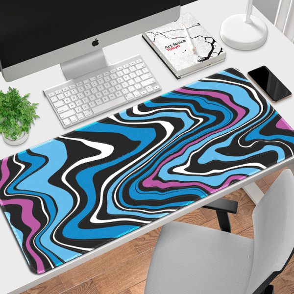 beste musematte fortykket sklisikker stor abstrakt kunstteppe spillmusematte bordmatte for datamaskin， farge：14