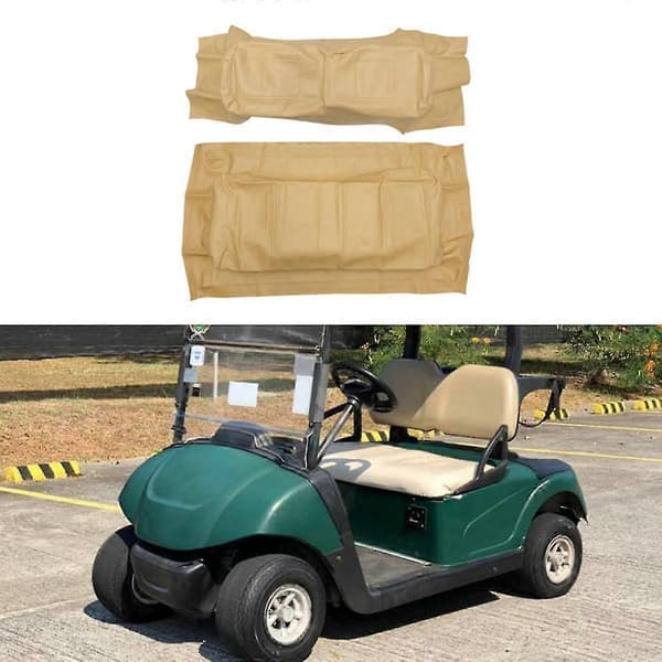1 set Golfbil Tan Framstol Bottenöverdrag Ryggstöd För 1994-2014 71602-g04, 71753-g04
