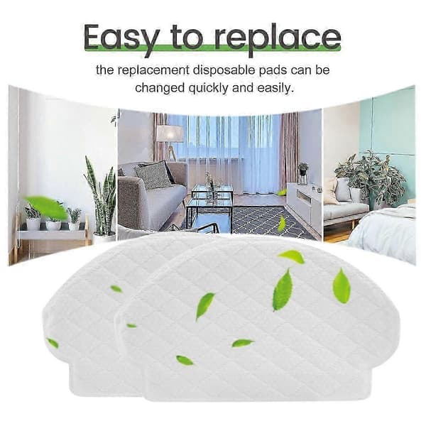 50 Pakke Engangs Moppeputer Kompatible for Ecovacs Deebot OZMO N7 / T5 / OZMO 920 / OZMO 950 Robotstøvsuger js