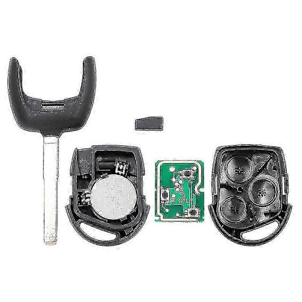3-knapps fjärrkontroll till bilnyckel 433Mhz för Ford Focus Fiesta Fusion C-Max Mondeo Galaxy C-Max S-Max med 4D63-chip HU101 Yalo