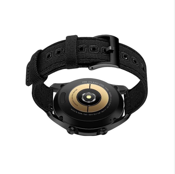 24 mm kangasranneke Suunto 9:lle, musta