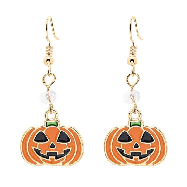 Halloween Pumpkin Earrings Yellow