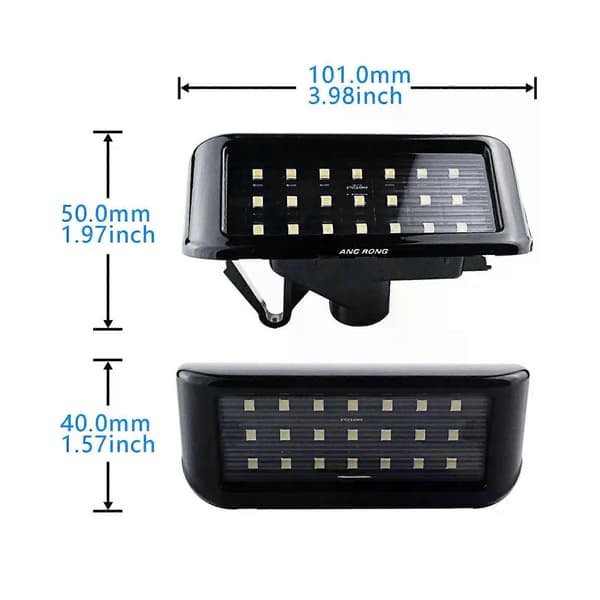 Til Peugeot Expert II Partner III Citroen LED Nummerpladelys Canbus