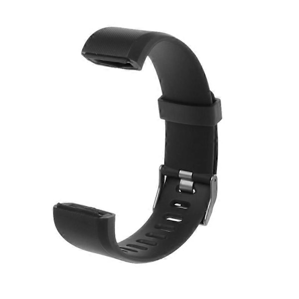 Rem til ID115 PLUS Bands Justerbar Armbånd Silikon Smartwatch Anti Ridse Rem farve: Sort