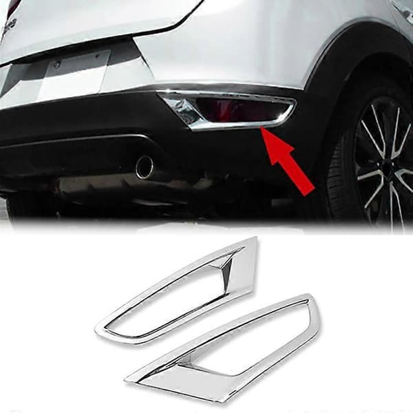 For CX3 -3 2016 2017 2018 ABS Krom Bakre Tåkelys Lampe Deksel Trim Tåkelysramme Dekorramme