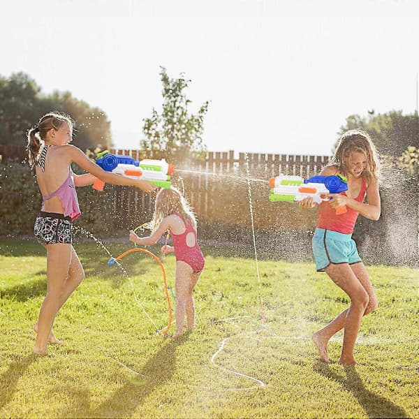Super Soaker vattenpistol, 2-pack sprutpistoler vattenpistoler för barn vuxna, hög kapacitet