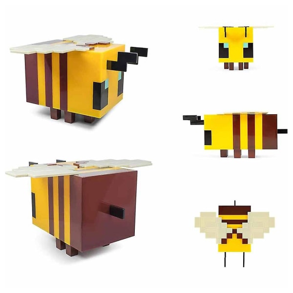 Minecraft Yellow Bee -koristeet Led tunnelmavalo, yöpöytälamppu työpöydälle, kodinsisustustarvikkeita, videopelien keräilyfaneille lahjoja