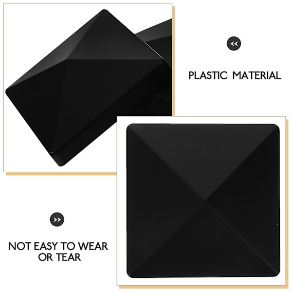 4 Set Staketuppar Staket Toppskydd Staketöverdragsskydd Staket Plast Topplock