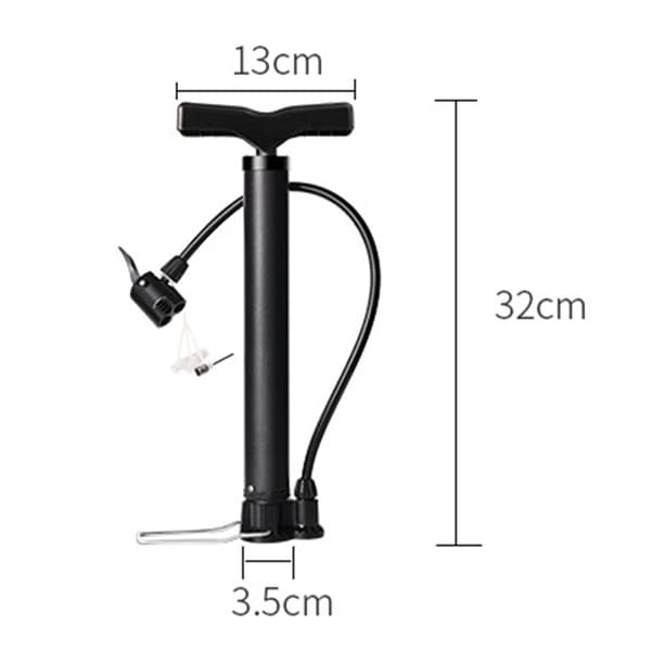 Bærbar cykelpumpe med manometer - tilbyder 150 PSI