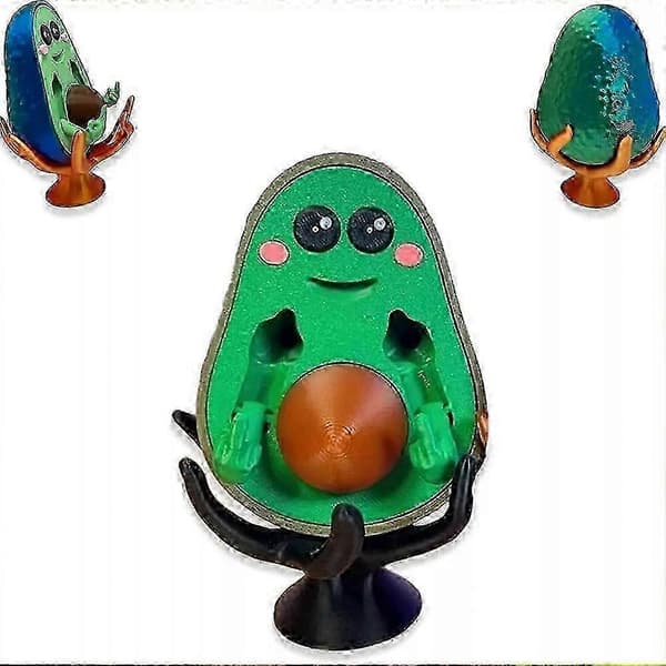 3D-tryckt FCK-You-Cado, 3D-tryckt Dålig Avocado, Tryckt Mellanfingerstaty