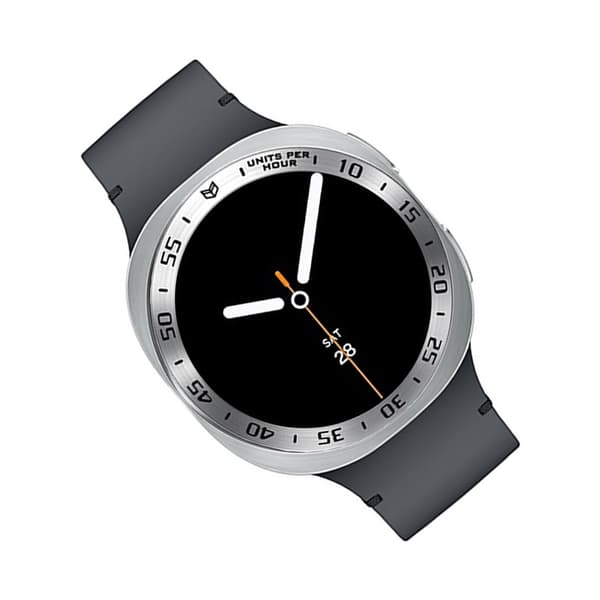 Bezelring i rustfrit stål kompatibel med Samsung Galaxy Watch8 Classic 46mm - Forbedr din urstil Sølv + Sort