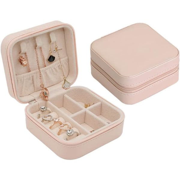 Liten smyckeskrin Mini portabel smyckeförvaringsbox-jbk