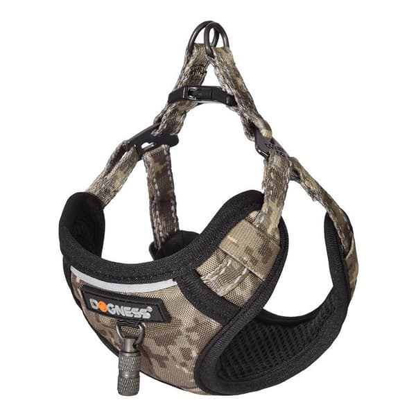 Dogness walking set leash+harness for dog (camo)