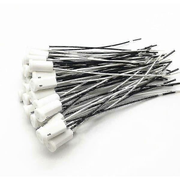 25 stk. G4 Lampeholdere med Keramisk Base til G4 LED Halogenlampe, 10 cm Kabel