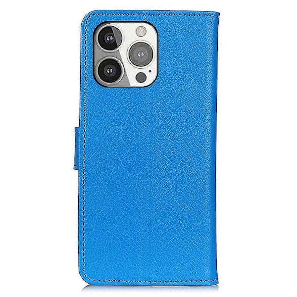 Allround Beskyttelse Klassisk Læder Wallet Design Stand Case til iPhone 13 Pro 6.1 tommer