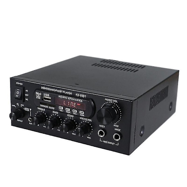 1200w 220v Bluetooth Forstærker Hifi Digital Forstærker 33bt Stereo Led Digital Audio Forstærker Auf-f