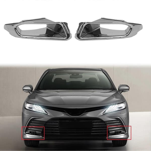 for 2021 ABS Krom Front Tåkelys Lampe Deksel Trim Tåkelysramme Dekorativ Ramme Stil A