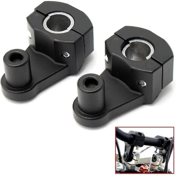 Motorcycle Handlebar Risers Universal Handlebars Risers Fit For 7/8" 22mm / 11/8" 28mm Aluminium Alloy Durable Bars Clampblack2pcs TAIYV