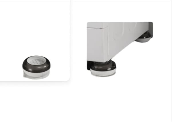Vaskemaskinefødder Anti-Vibrationspuder Støjreduktion Sort&Hvid