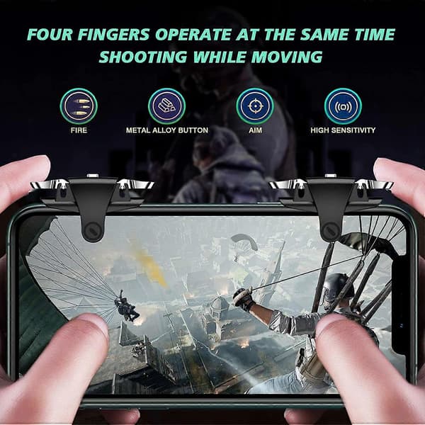 PUBG Mobile Spilcontroller Trigger, Mobiltelefon Controllere L1R1 Knap Trigger Sensitiv Skyd og Sigt til PUBG/Rules of Survival til Android og i