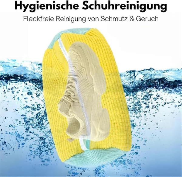 Kaliteas Shoe Lightning Cleaner, genanvendelig vaskepose til sko (pakke med 2)