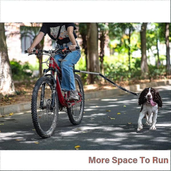 Infällbart cykelkoppel för hund, handsfree cykelkoppel för hundar