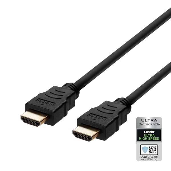 ULTRA High Speed HDMI-kabel, 48 Gbps, 3m, sort