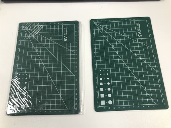 Art Dobbeltsidet PVC-skæremåtte Grøn A5