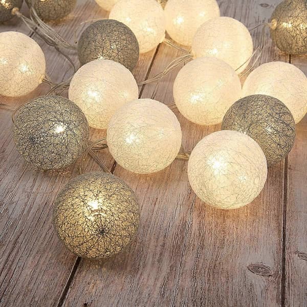Solcelled LED Lys Julepynt Lys Sød Farve Bold Bobler Solcelled LED Lysstreng