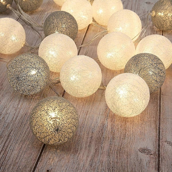 Solcelled Lys LED Julepynt Lys Godteri Farge Ball Bobler Led Solcelle Lyslenke