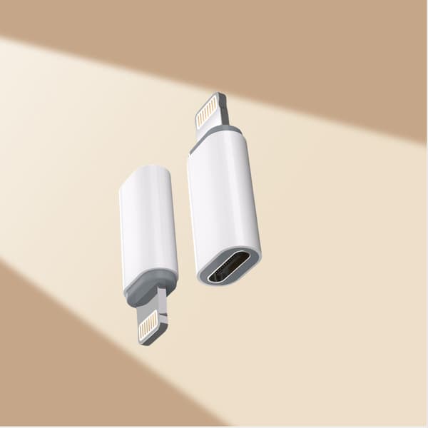 FA03 Apple Style Hvit USB-A til USB-C-adapter 27W
