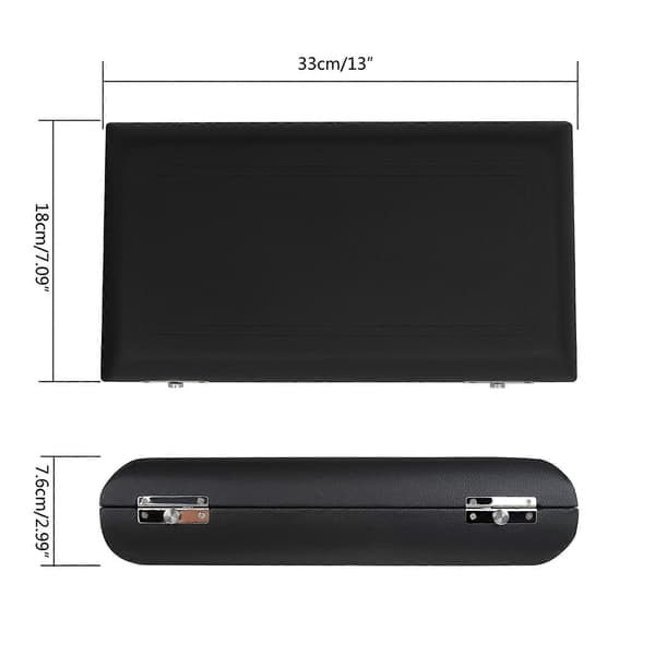 Svart Obo-organisator Obo-boks Obo-beholdere Obo-container Obo-etui Saksofon-etui Saksofon-container Obo-container Obo-skinnboks