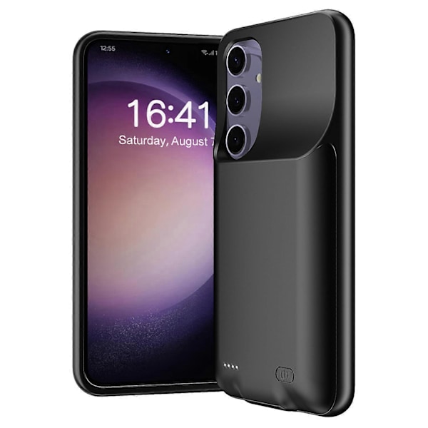 Til Samsung Galaxy S25 TPU Oplader Cover 6500mAh Batteripakke Genopladelig Powerbank