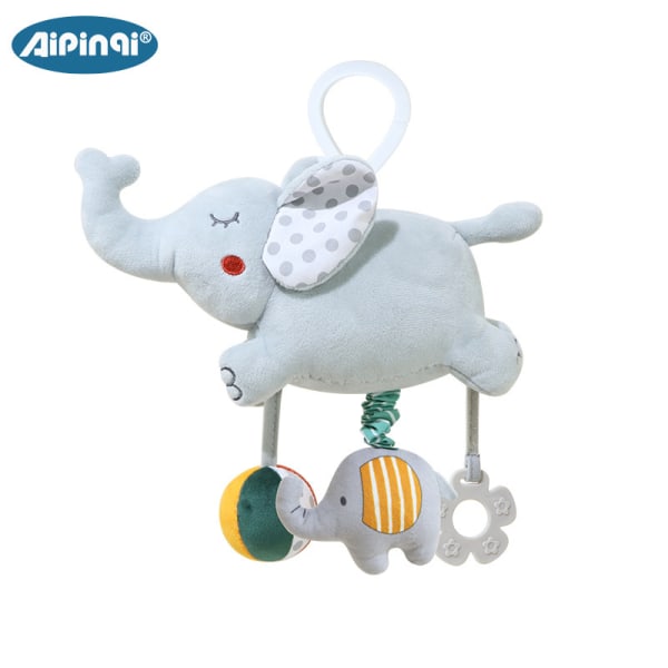Ny musikkklokke leketøy barnevogn dukke anheng sete komfort baby hengende seng bjelle elephant