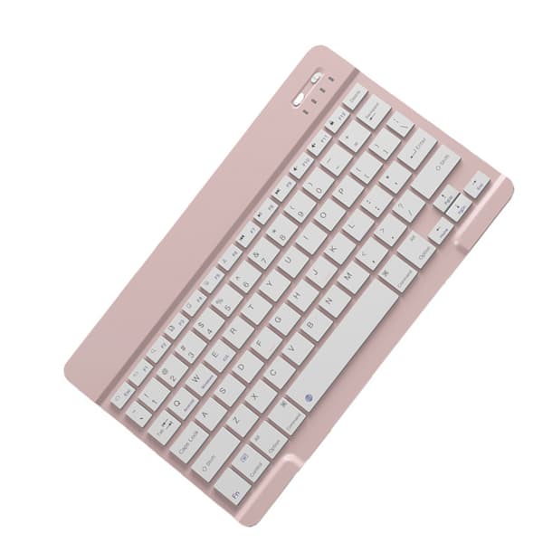 Trådlöst Bluetooth-tangentbord - 10-tums uppladdningsbart rosa