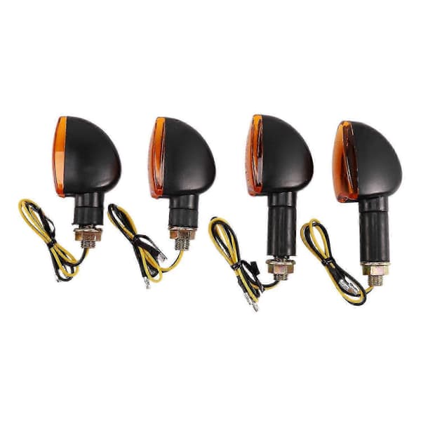 Universal 12V Motorcykel Blinklys Indikatorlys Foran Bag Blinkende Halogenlys Blinklys