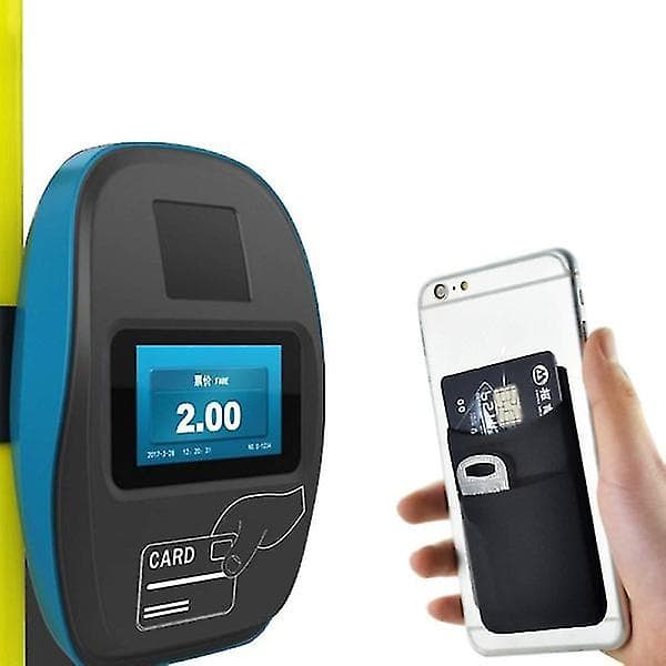 2-pak Universal Mobil Wallet/Kortholder - Selvklæbende Sort