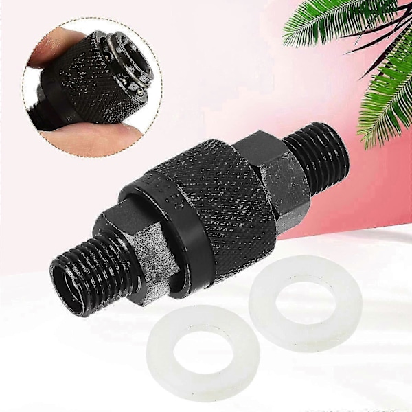 Hydraulisk Lynkobling Sæt M14x1,5mm Hanrørfitting Sort