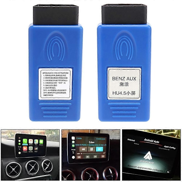 AUX Aktiveringsverktyg för Benz GLC C A E GLA W205 X253 W222 W447 OBD AUX & VIM i Aktivator
