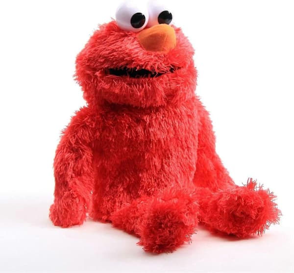 Elmo Dukke Plussj Rød Teddy Hånddukke Leke Gave