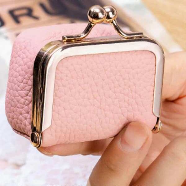 Aitoa nahkaa oleva mini-korurasia - VÄRI: Pinkki