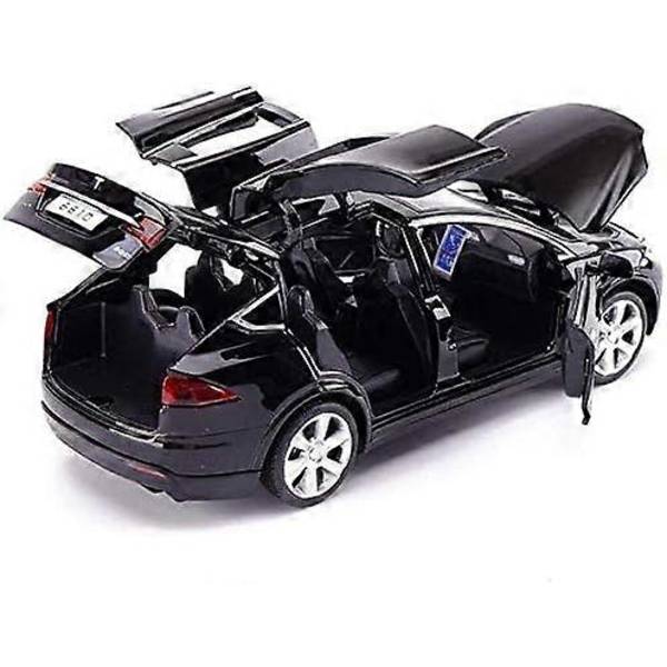 1:32 Legering Tesla X90 Modelbil Træk Tilbage Elektroniske Legetøj med Lys og Musik, Die-Cast Bil Legetøj Kompatibel med Tesla Model X, til Tesla Elskere Samle