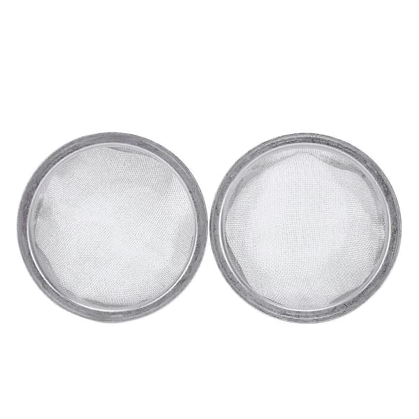 2 st Rostfritt Stål Sil Dräneringsnät Te Sil Tekanna Filter Silver