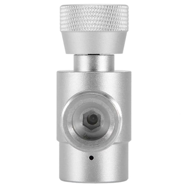 CO2 Fylling Tank Sylinder Påfyllingsadapter Koblingssett For SodaStream (Sølv uten Måler)