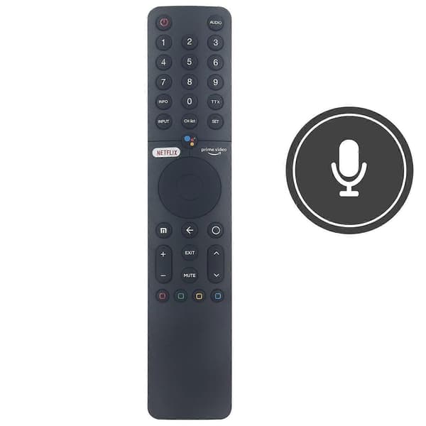 XMRM-19 Erstatningsfjernkontroll for Xiaomi TV med støtte for stemmefunksjon