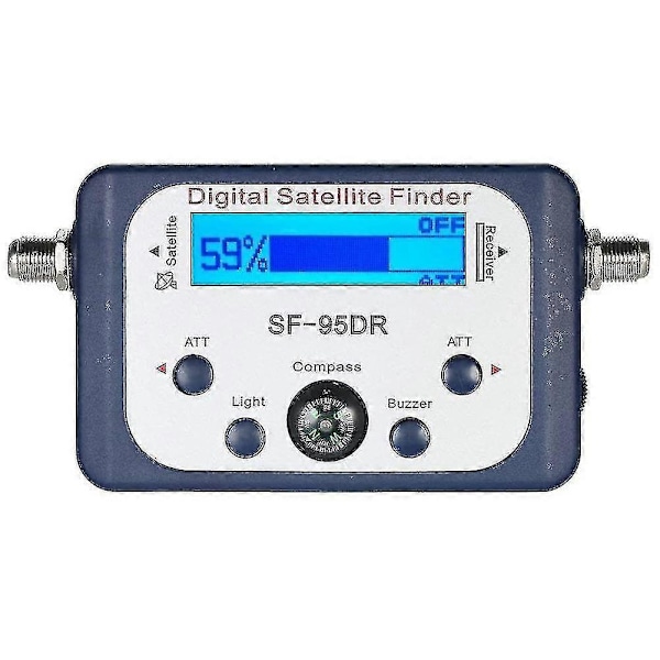 Digital kompatibel för Tester Meter Tv Signalmottagare Sat Finder med Kompass och LCD-display Fta Dvb S2