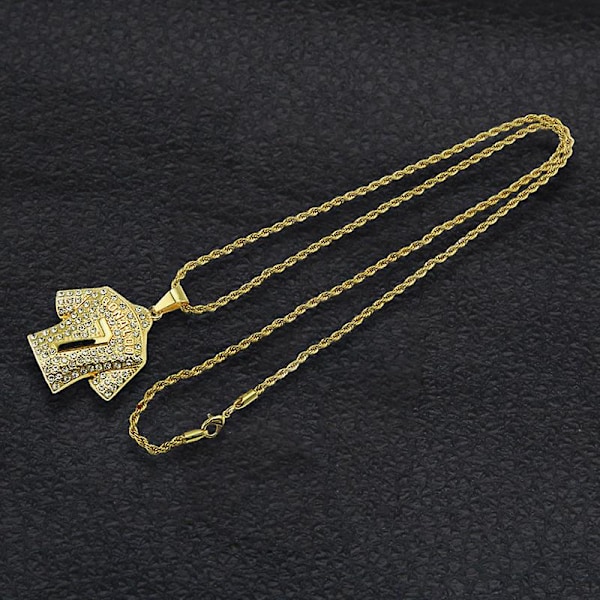 Jersey Halsband för Män, Hip Hop Ronaldo Nr 7 Jersey Halsband Nummer 7 Fotbollströja Hängsmycke Halsband Herr