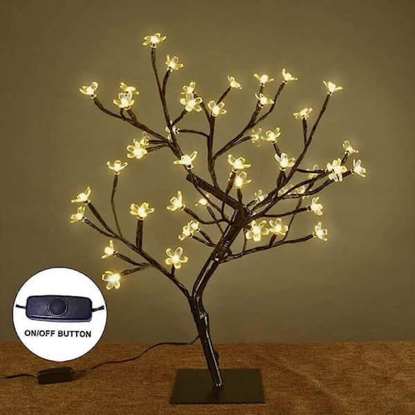 Cherry Bom Tre, 48 LED-lys, metallbase, varmt lys, ideell som lys, hjemmeidé