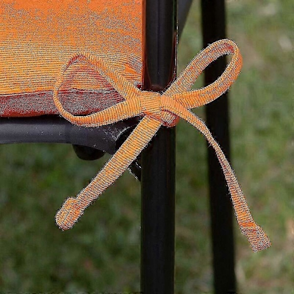 Nytt Set med 4 Stolsdynor för Trädgården, 40x40 cm, Orange 2025 walkbee